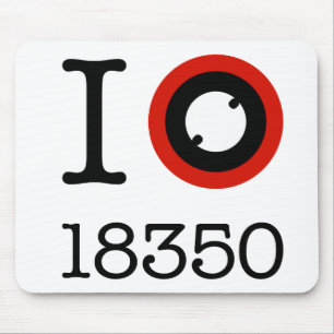 I Liebe 18350 Li-Ionbatterien Mousepad