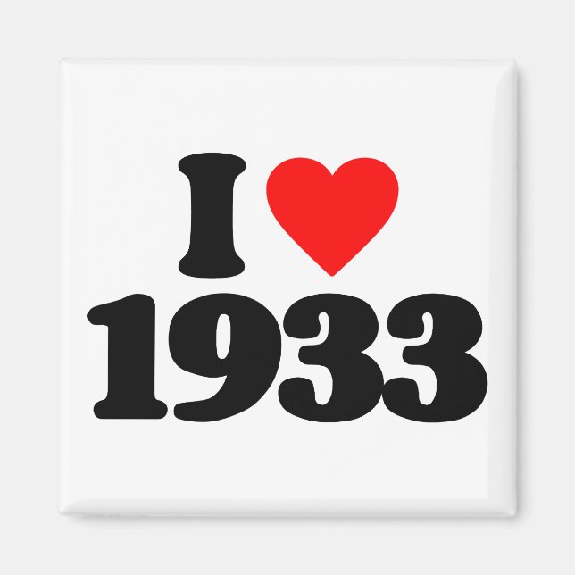 I LIEBE 1933 MAGNET (Vorne)