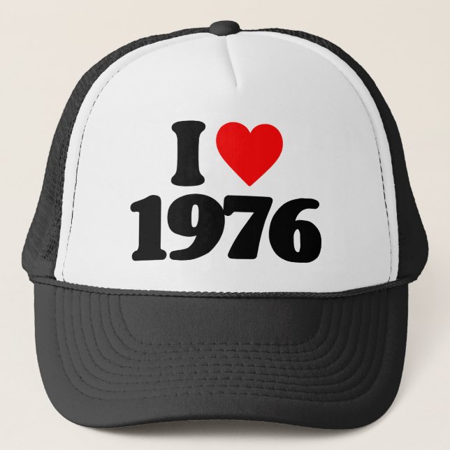 I LIEBE 1976 TRUCKERKAPPE (Vorderseite)