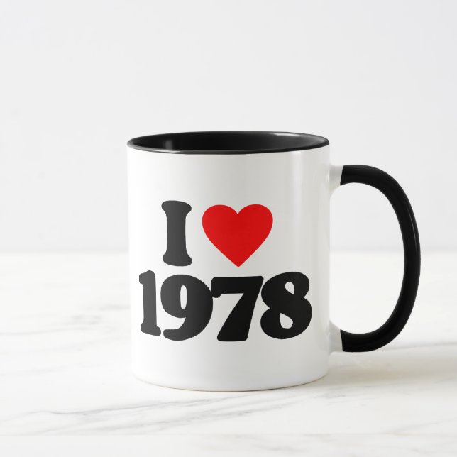 I LIEBE 1978 TASSE (Rechts)