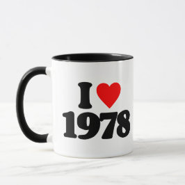 I LIEBE 1978 TASSE