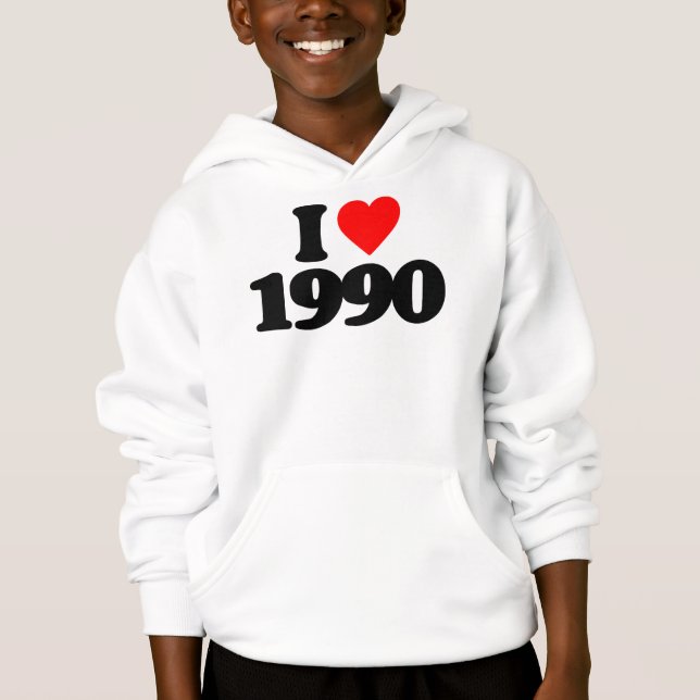I LIEBE 1990 HOODIE (Vorderseite)