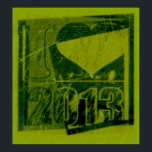 I Liebe 2013 - Green Rock Pop Art - Poster<br><div class="desc">Ich Liebe der 2000er</div>