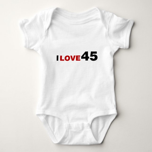I Liebe 45 Baby Bodysuit Baby Strampler (Vorderseite)
