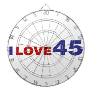 I Liebe 45 Dartscheibe