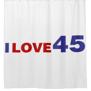 I Liebe 45 Duschvorhang