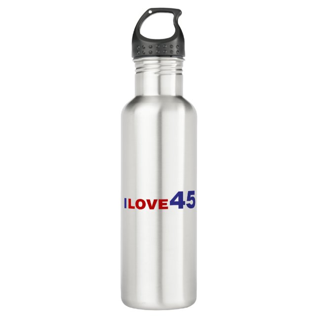 I Liebe 45 Edelstahlflasche (Vorderseite)