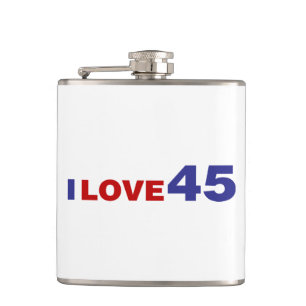 I Liebe 45 Flachmann
