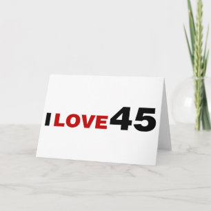 I Liebe 45 Karte