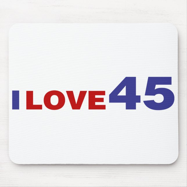 I Liebe 45 Mousepad (Vorne)