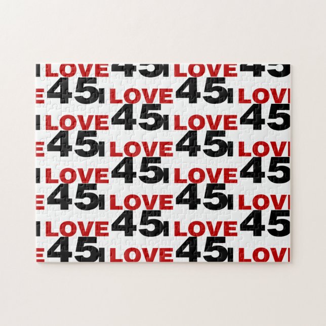 I Liebe 45 Puzzle (Horizontal)