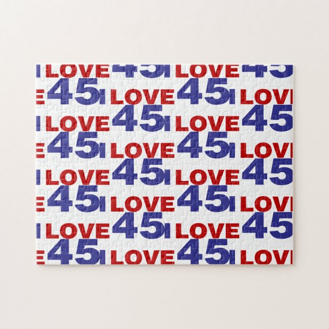 I Liebe 45 Puzzle (Horizontal)