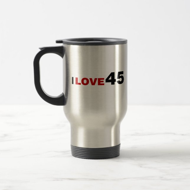 I Liebe 45 Reisebecher (Links)