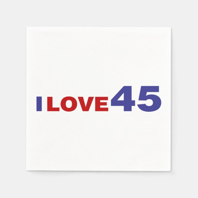 I Liebe 45 Serviette (Vorderseite)