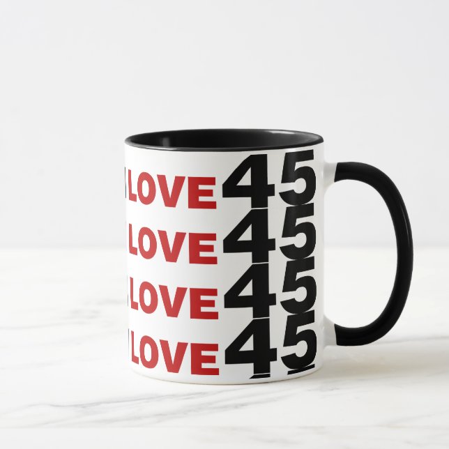 I Liebe 45 Tasse (Rechts)