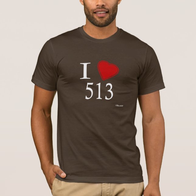 I Liebe 513 Cincinnati T-Shirt (Vorderseite)