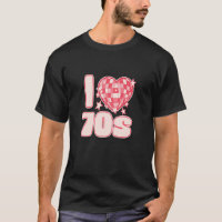 I LIEBE 70er Disco Glam Rock und Retro-Vibes mit