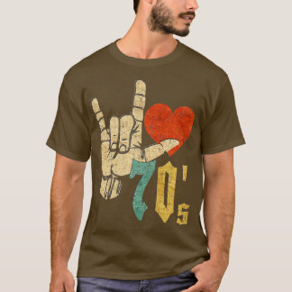 I Liebe 70x27s Retro-Geschenk T-Shirt