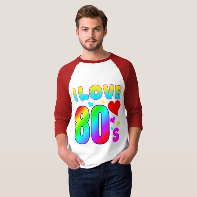 i LIEBE 80ER T - SHIRT (Vorne ganz)