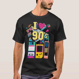 I Liebe 90er Coole Vintage Retro 90er Jahre sind z T-Shirt