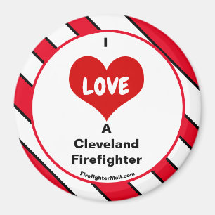 I Liebe A Cleveland Feuerwehrmann Magnet