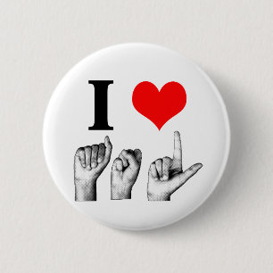I Liebe A-S-L Button