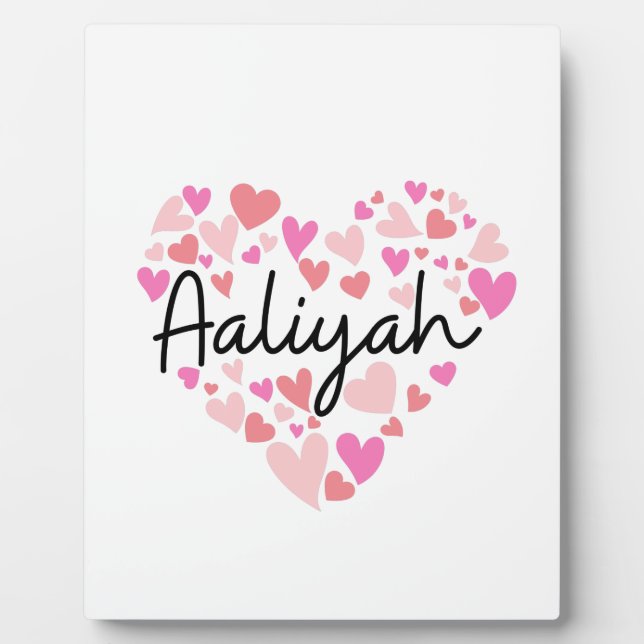 I Liebe Aaliyah Fotoplatte (Vorderseite)