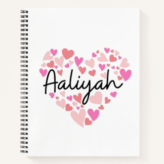 I Liebe Aaliyah Notizbuch