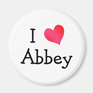 I Liebe Abbey Magnet