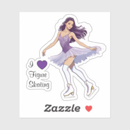 I Liebe Abbildung Skaten Aufkleber für benutzerdef