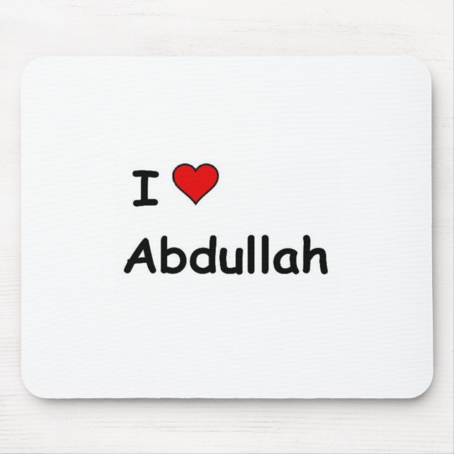 I Liebe Abdullah Mousepad (Vorne)