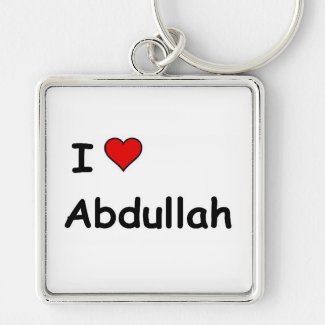 I Liebe Abdullah Schlüsselanhänger (Vorne)