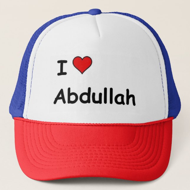 I Liebe Abdullah Truckerkappe (Vorderseite)
