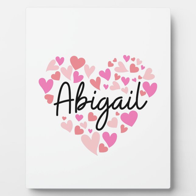 I Liebe Abigail Fotoplatte (Vorderseite)