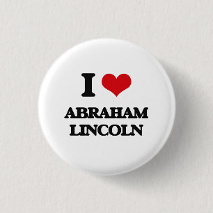 I Liebe Abraham Lincoln Button