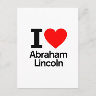 I Liebe Abraham Lincoln Postkarte