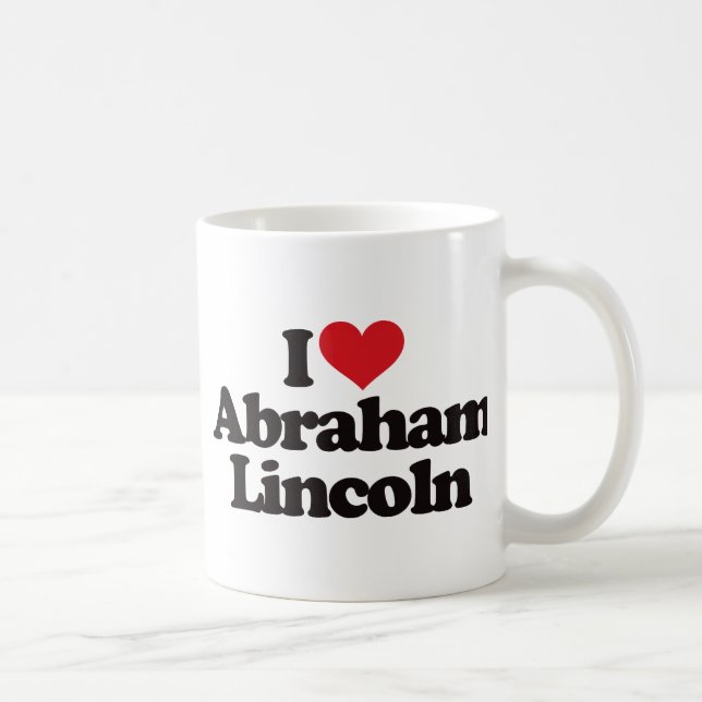 I Liebe Abraham Lincoln Tasse (Rechts)