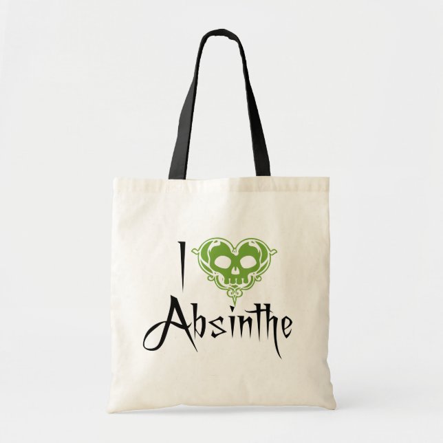 I Liebe Absinthe Tote Bag Tragetasche (Vorne)