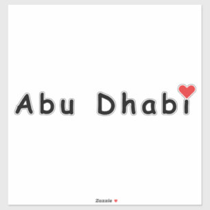 I Liebe Abu Dhabi Aufkleber