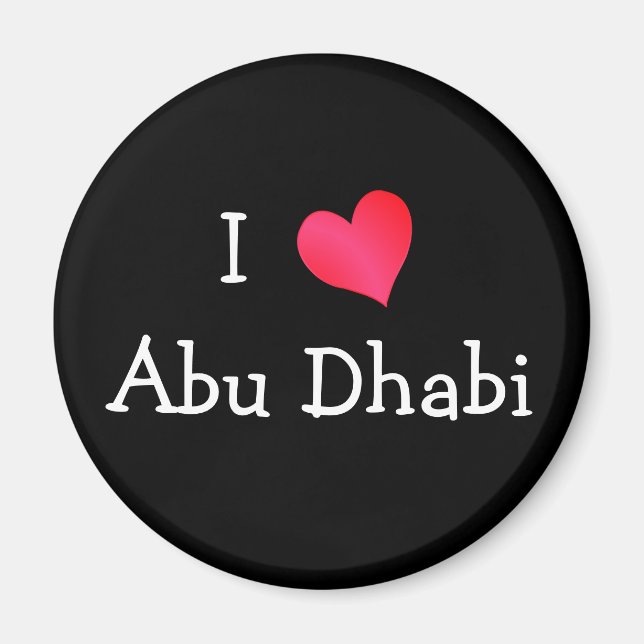 I Liebe Abu Dhabi Magnet (Vorne)