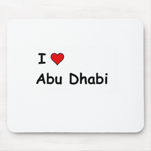 I Liebe Abu Dhabi Mousepad (Vorne)