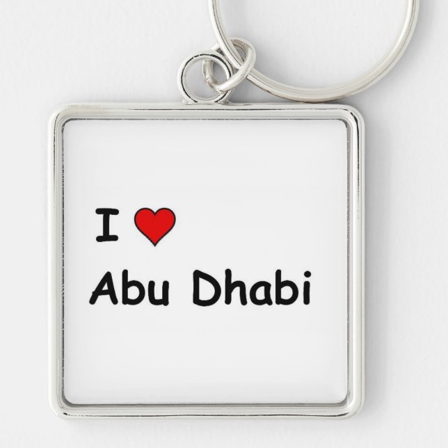 I Liebe Abu Dhabi Schlüsselanhänger (Vorne)