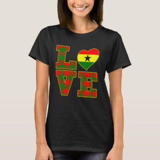 I Liebe Accra Proud Ghanaian I Liebe Ghana Flag He T-Shirt