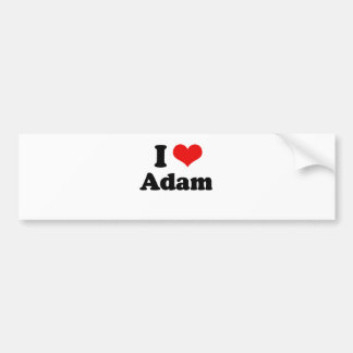 I Liebe Adam Autoaufkleber