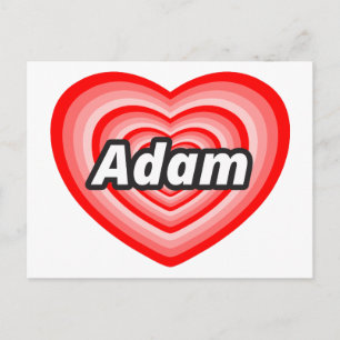I Liebe Adam Postkarte