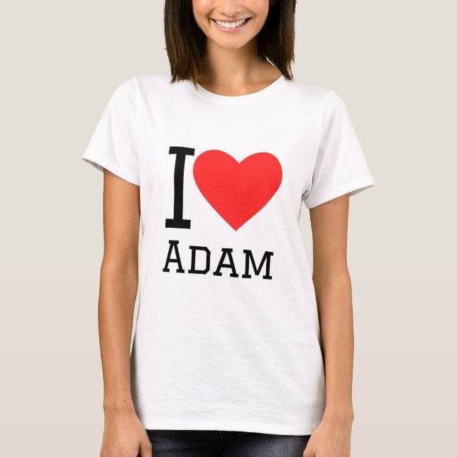 I Liebe Adam T-Shirt (Vorderseite)