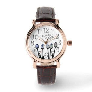 I Liebe addieren Sie ständig, Initialen Armbanduhr