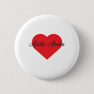 I Liebe Addis Abeba - Äthiopien Button