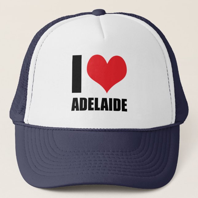 I Liebe Adelaide Truckerkappe (Vorderseite)