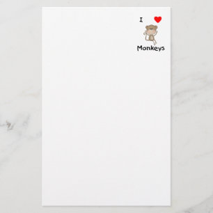I Liebe-Affen (2) Briefpapier